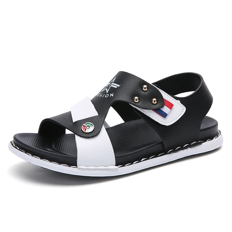 2020 Sandals for boy Pu Leather beach summer Boys Sandals Outdoor Sport