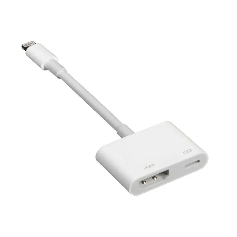 Lightning-HDMI цифровой ТВ AV Кабель-адаптер для Apple iPad iPhone 5 6 7 8 X XS переходник usb type c адаптер usb type c otg - Цвет: Lightning to HDMI