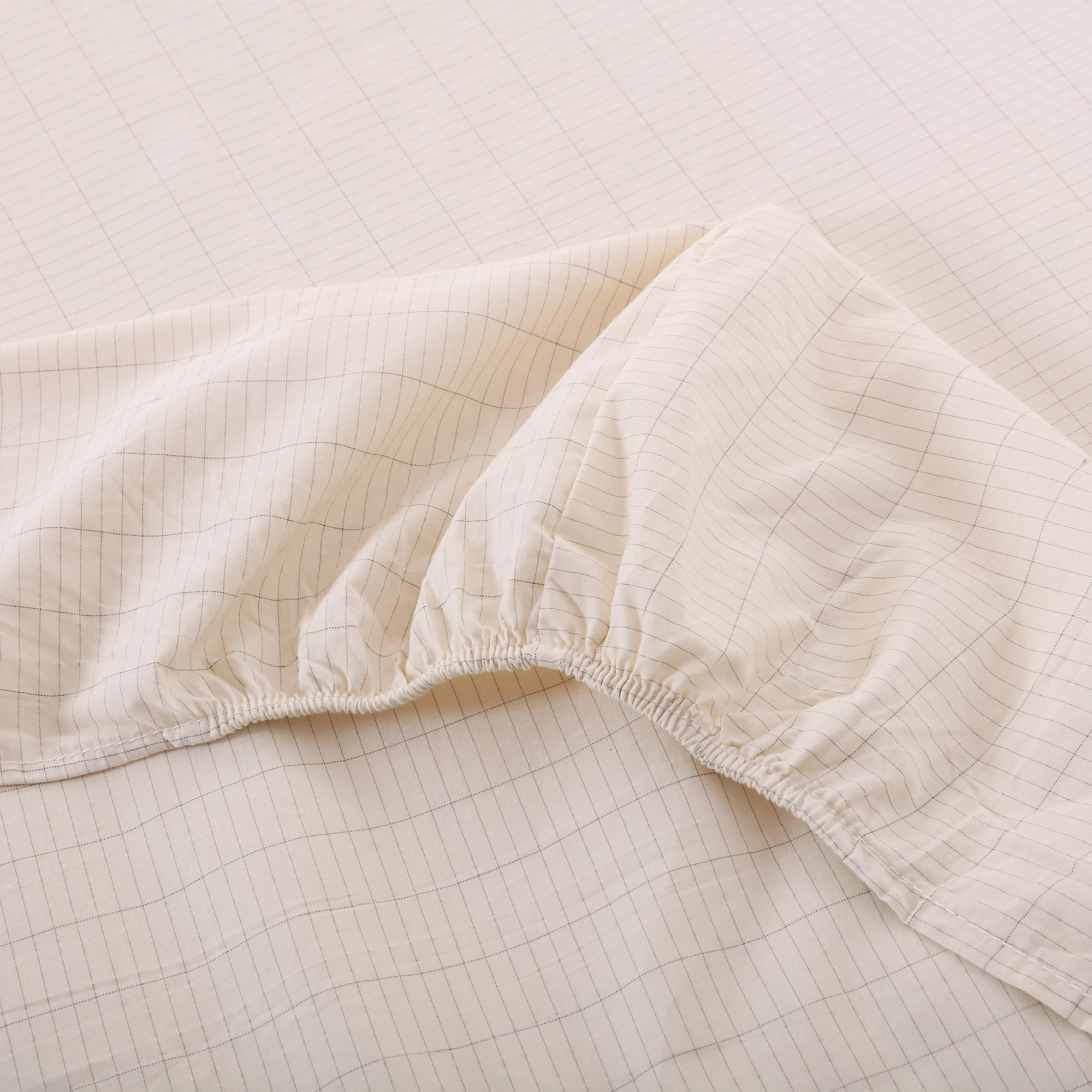 Earthing Fitted Sheet Nature cotton Silver Antimicrobial Conductive 2 Pillow cases Mattress Cover Elastic Band