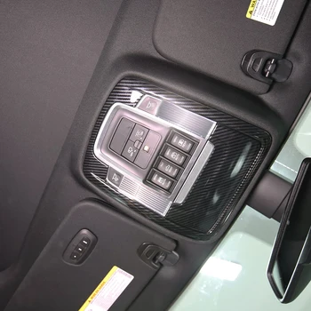 

For Dodge RAM 1500 Pickup 2019-2020 Interior Accessories ABS Carbon Front Reading Light Lamp Decorative Frame Cover Trim 2pcs