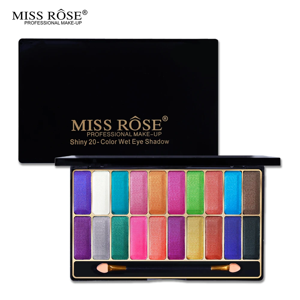 20 Colors02 Miss Rose, палитра для макияжа глаз, 36 цветов, матовые мерцающие тени для век, набор, дымчатый макияж, яркие тени для век, телесный цвет, косметические наборы с кистью - Цвет: 20 Colors02