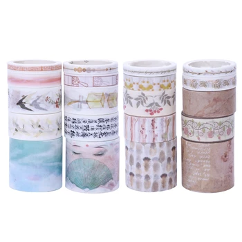 

20 Pcs Cute Masking Washi Tape Set Stationery Kawaii Scrapbooking Supplies Sticker - 10Pcs Muya & 10Pcs Bird