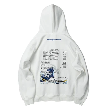 

2019 HOT Spring Street Casual Stylish Back Cartoon Pattern Printed Men's Hooded Sweatshirts Fashion Pullvoer Hoodies Streetwear