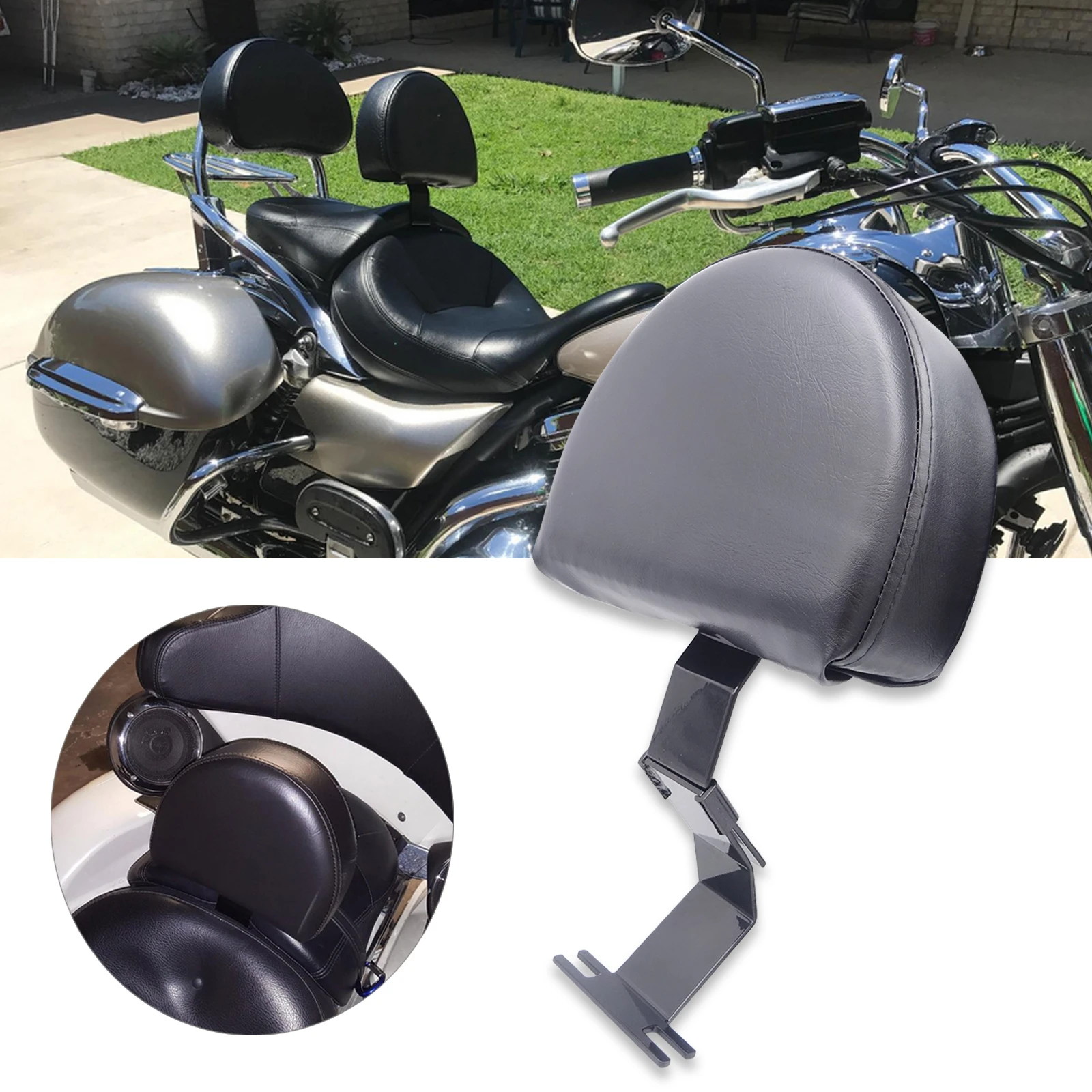 Pad Mount Quick Release Fit Kawasaki Vulcan 1700 Nomad Voyager Driver