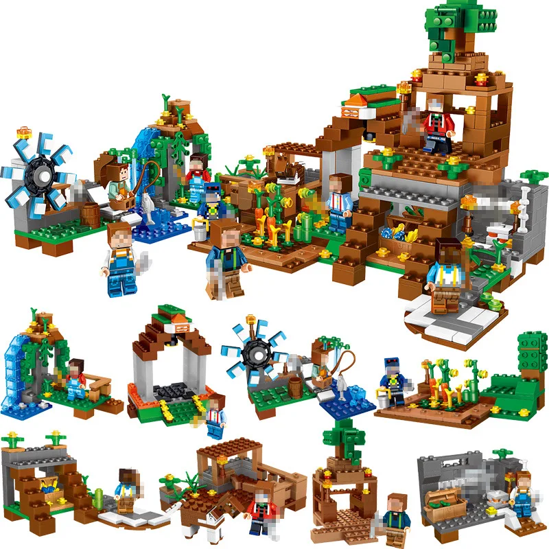 

771pcs 8 in 1 My World Village Friends Legoingly Technic Playmobil Minecraftness Building Blocks Children Bricks Toys Gifts