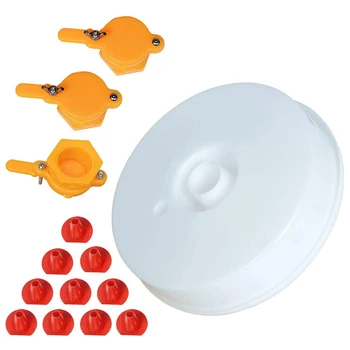 

Beekeeping Supplies, 34 Beekeeping Tool Kits, 1 PC Feeder and 3 PC Honeycomb Outlets and 30 PC Beehive Entrance Doors