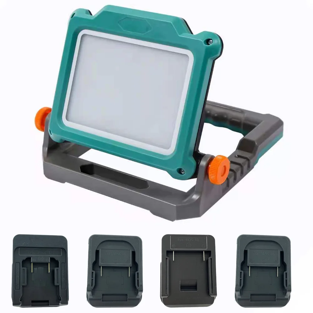 Cordless Foldable LED Work Light For Makita DeWalt Milwaukee Bosch 18V 20V Li-ion Batteries Camping Floodlight Emergency Lamp | Автомобили