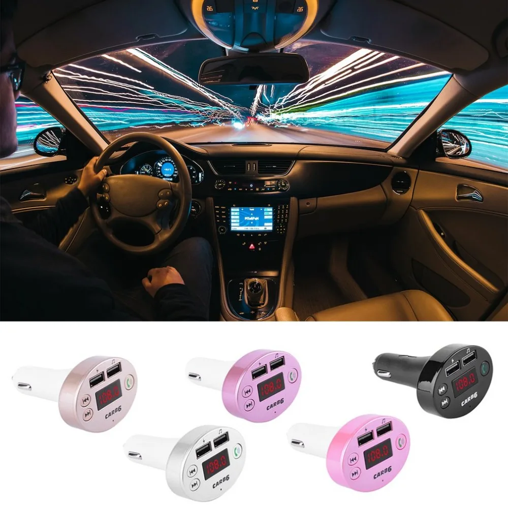 B6 Автомобильный MP3-плеер Hands-Free Телефон карта вставки зарядка Универсальный Автомобильный передатчик беспроводной передатчик Usb зарядное устройство