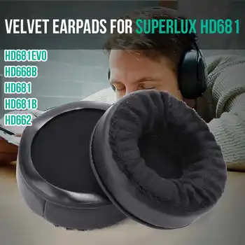 

1 pair of Velvet leather Ear Pads Cushions 100mm for Superlux HD681EVO HD668B HD681 HD681B HD662 Sleeve Headset Earphone