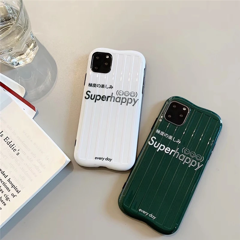 Модный 3D Полосатый чехол для телефона с надписью Superhappy Arc для iphone 11, чехол promax XS Max для iphone X, XR, 6 S, 7, 8 Plus, задняя крышка