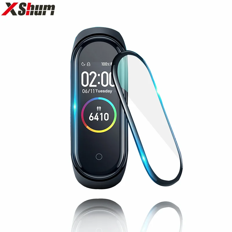 Защитная пленка для Xiaomi Mi Band 4 мягкое стекло miband защитная с полным покрытием