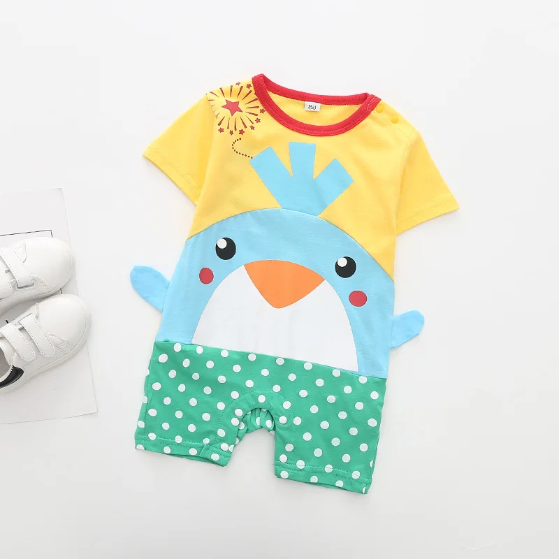 

Newborn Baby Superman Jumpsuit Spiderman Rompers Summer