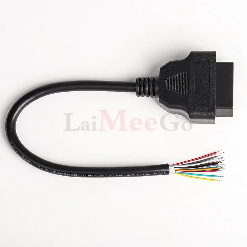 16Pin Female Opening Cable Connector For ELM327 Extension Adapter OBD Cable OBDII OBD ODB2 OBD 2 Adaptor 16Pin Female Cable (3)