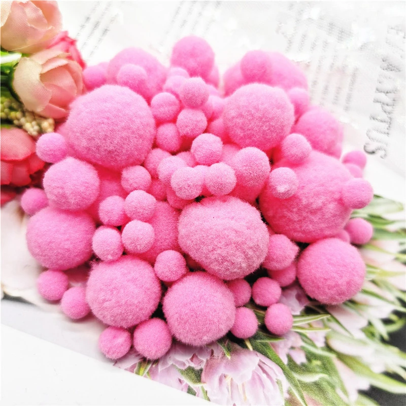 Mini Fluffy Soft Pom Poms Ball Handmade Kids Toys Wedding Decor DIY Sewing Craft Supplies 50g 10/15/20/25mm pom poms craft supplies fluffy ball accessories craft toys craft supplies