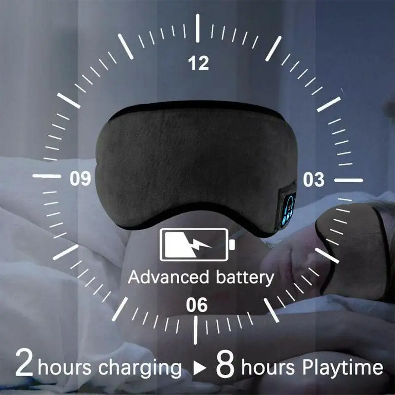 Новые наушники для сна, Bluetooth маска для сна, беспроводная маска для сна, наушники для путешествий, тени для глаз, защита для глаз