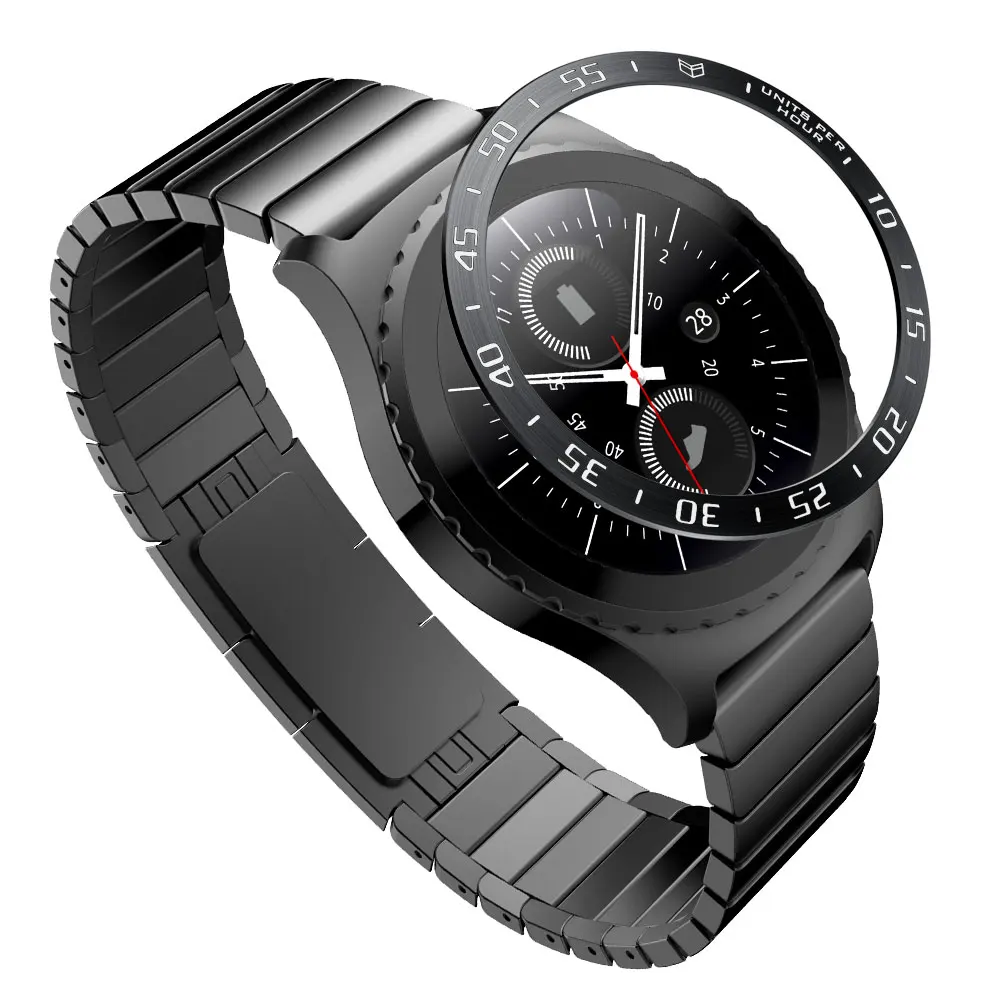 Крышка из нержавеющей стали для samsung Galaxy Watch 46 мм/42 мм/gear s3 frontier/gear S2 классический SM-R732 ободок кольцо Клей чехол - Цвет ремешка: gear s2  classic 732