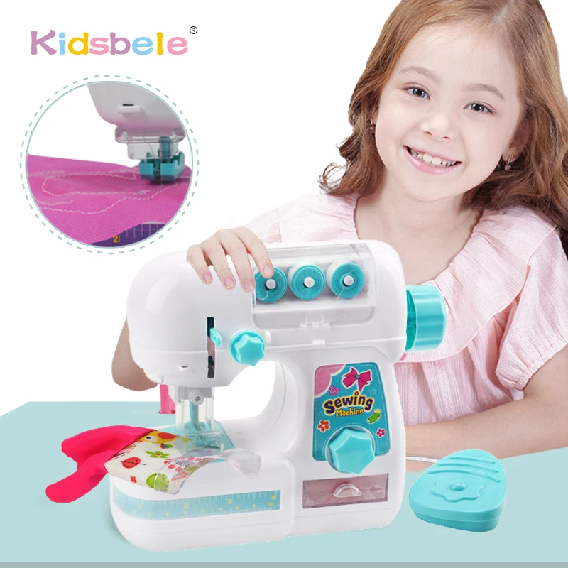 Mini Sewing Machine, Educational Electric Kids Sewing Kit, DIY Interesting  for Kids Over 4 Years Old Boys and Girls Birthday Gifts 