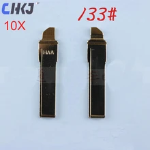 CHKJ 10 шт./партия HU66 без выреза пустой авто лезвие для Volkswagen Golf 7 MK7 для Skoda Octavia A7 пульт дистанционного управления для Audi A6 Автомобильный ключ 133