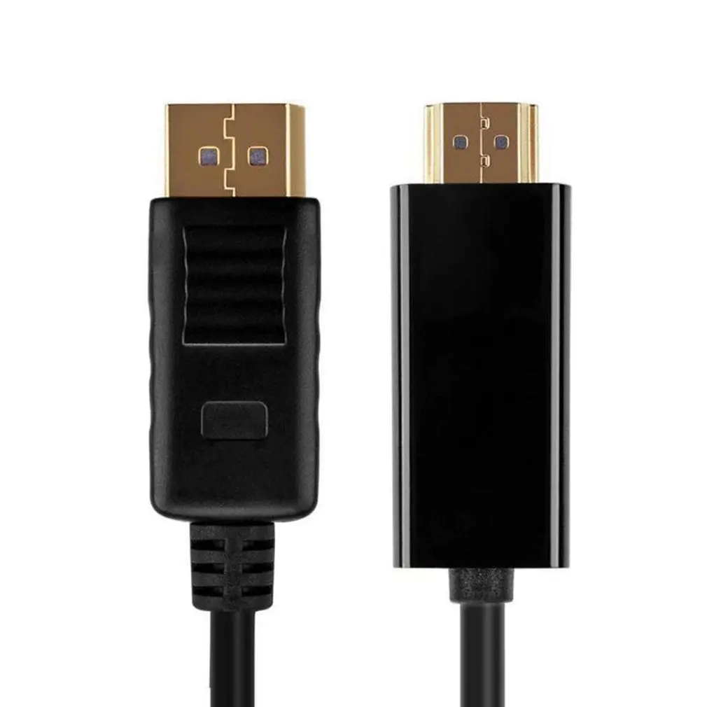 1,8 м Дисплей порт мужской DP к HDMI Мужской кабель адаптер конвертер 4 к ноутбук ПК Ноутбук HD ТВ кабель конвертер