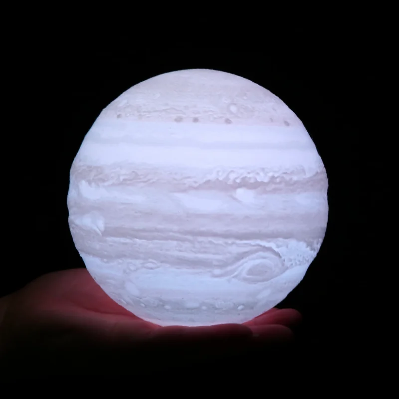 3D Printing Jupiter Lantern Creative Romantic Planet 16-color Bedside Decorative Table | Освещение