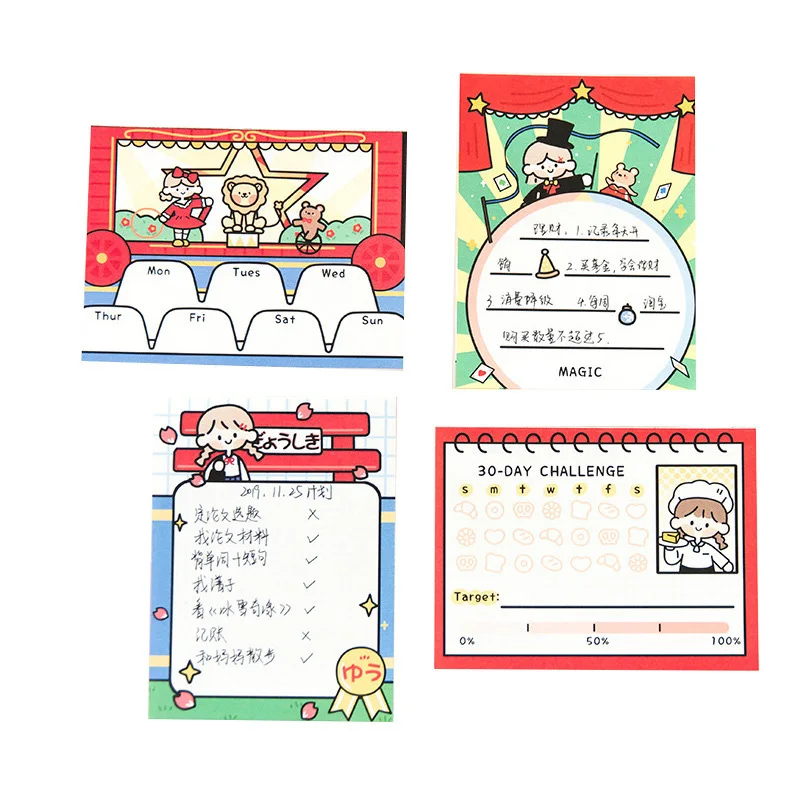 School Students Checklist Planner Memo Pads Kawaii Cartoon Kids Notepads for Girl 10pcs/lot School Students Checklist Planner Memo Pads Kawaii Cartoon Kids Notepads for Girl 10pcs/lot