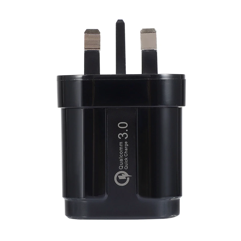 

Quick Charge 3.0 Usb Charger Uk Plug Qc3.0 Fast Charger For Samsung S10 S9 Xiaomi Mi 9 Huawei Black