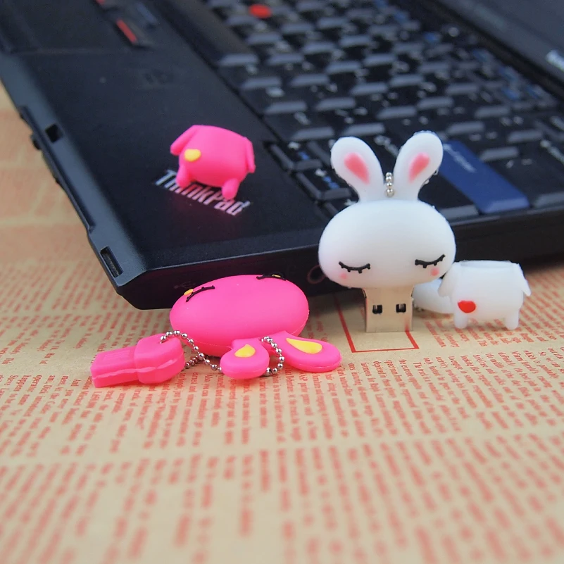 Флеш накопитель в виде кролика usb 2 0 флеш 128 Мб 32 ГБ 64 бесплатная доставка флешка