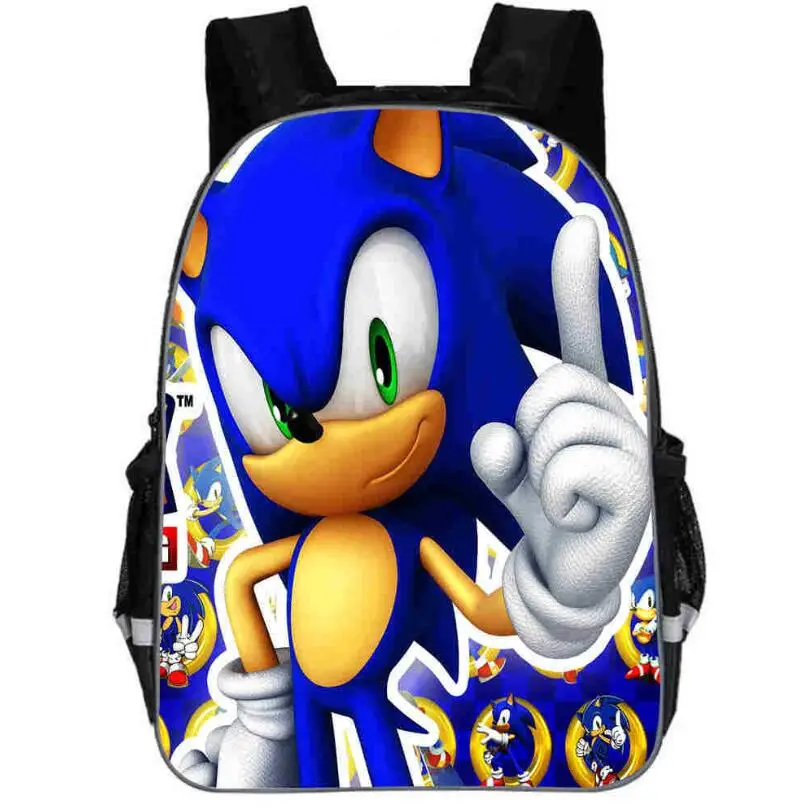 

11/13/16 Inch Sonic Shadow Backpacks For Kids Cartoon Printed School Bags Boys Girls Primary Schoolbag Students Backpacks Gifts