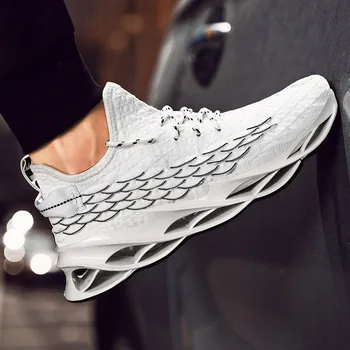 

2020 New men's casual shoes Fish scale blade men's shoes casual sports shoes trend shoes outdoor casual shoes Zapatillas Hombre