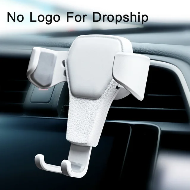 No Logo White GETIHU гравитационный Автомобильный держатель для телефона в Автомобиле вентиляционное отверстие крепление без магнитного держателя мобильного телефона Подставка для сотового телефона Поддержка iPhone X 7 - Цвет: No Logo White