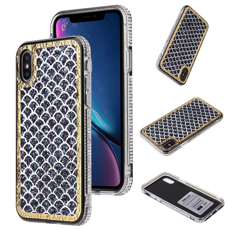 Женский чехол для телефона для iPhone Xr, чехол, Блестящий Бриллиант, Xs Max, чехол, блестящие хрустальные стразы, чехол для iPhone 6, 6s, 7, 8 Plus, X Capa