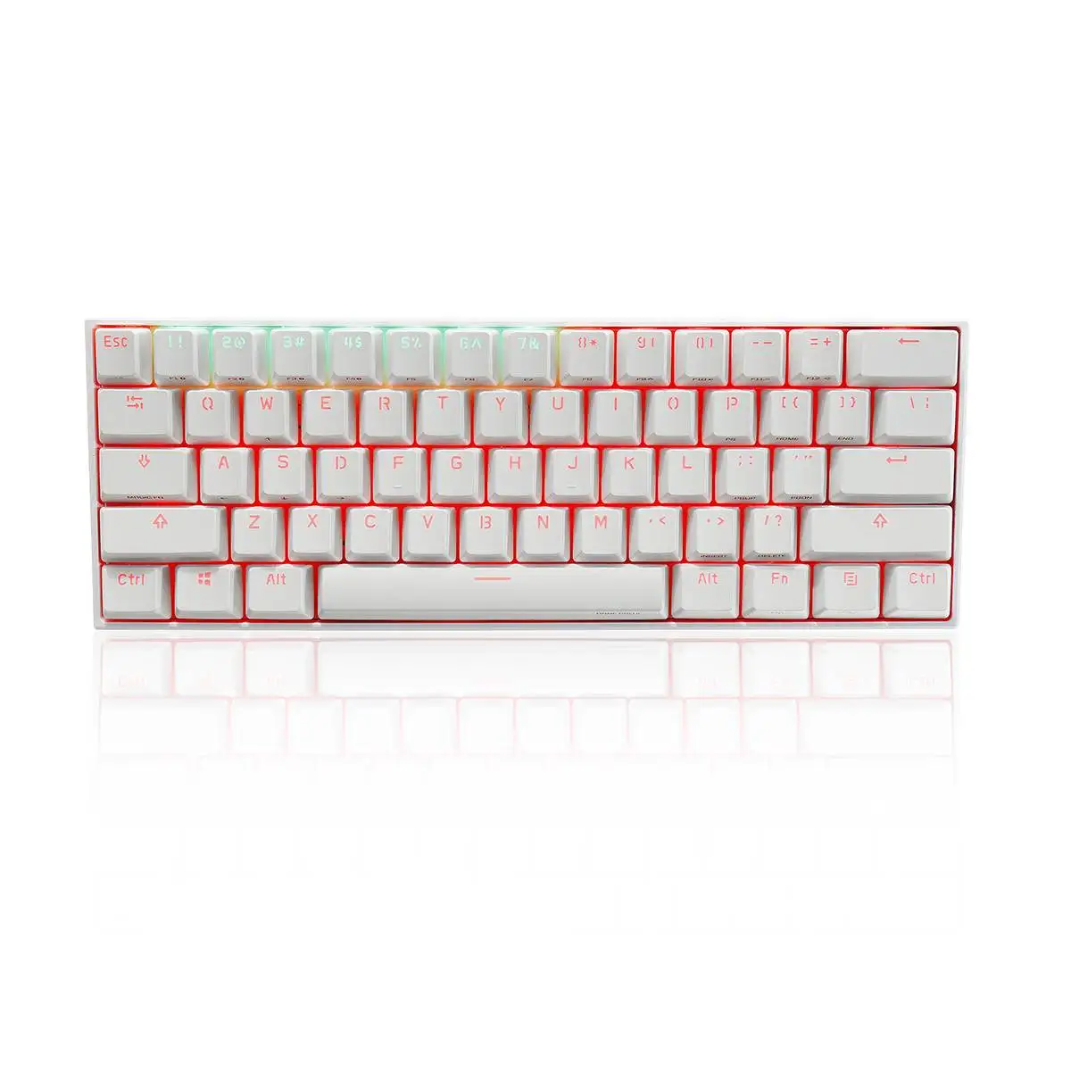 Anne Pro 2 клавиатура bluetooth 4,0 type-C 60% RGB 61 клавиша Механическая игровая клавиатура красный синий коричневый переключатель Gateron