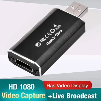 

1080P Audio Grabber Live Broadcasting Multifunction Send Signals Compact HDMI To USB2.0 Video Card Aluminum Alloy Game