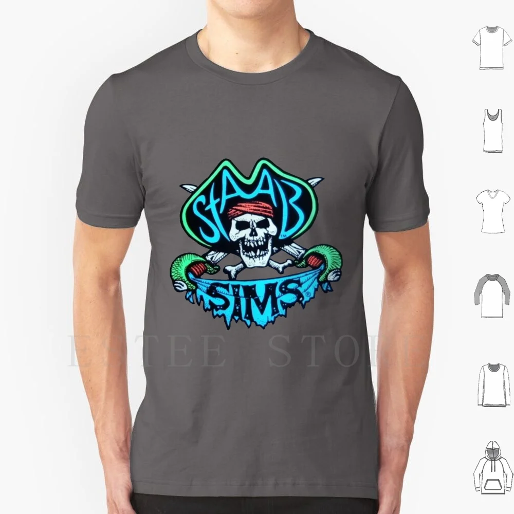 Sims Kevin Staab T Shirt Cotone Uomo Stampa Fai Da Te Kevin Staab Sims Skateboard Skate Sk8 Old School Pirate Logo Classic Legend