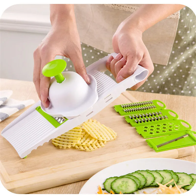 Multifunctional Vegetables Artifact Cut Diced Potato Wire Cutter Grater Household Potato Chips Slice Kitchen Grater