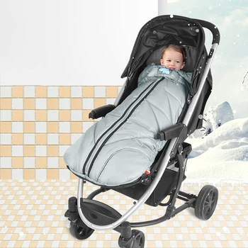 

Baby Infant Stroller Footmuff Winter Autumn Windproof Thicken Warm Sleeping Bag Swaddle Wrap Blanket for Pram Pushchair