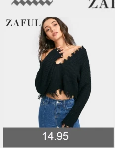 ZAFUL, высокое качество, толстый теплый женский свитер, модный вязаный мягкий свитер, джемпер, осень, v-образный вырез, топ с заниженным плечом, Женский пуловер