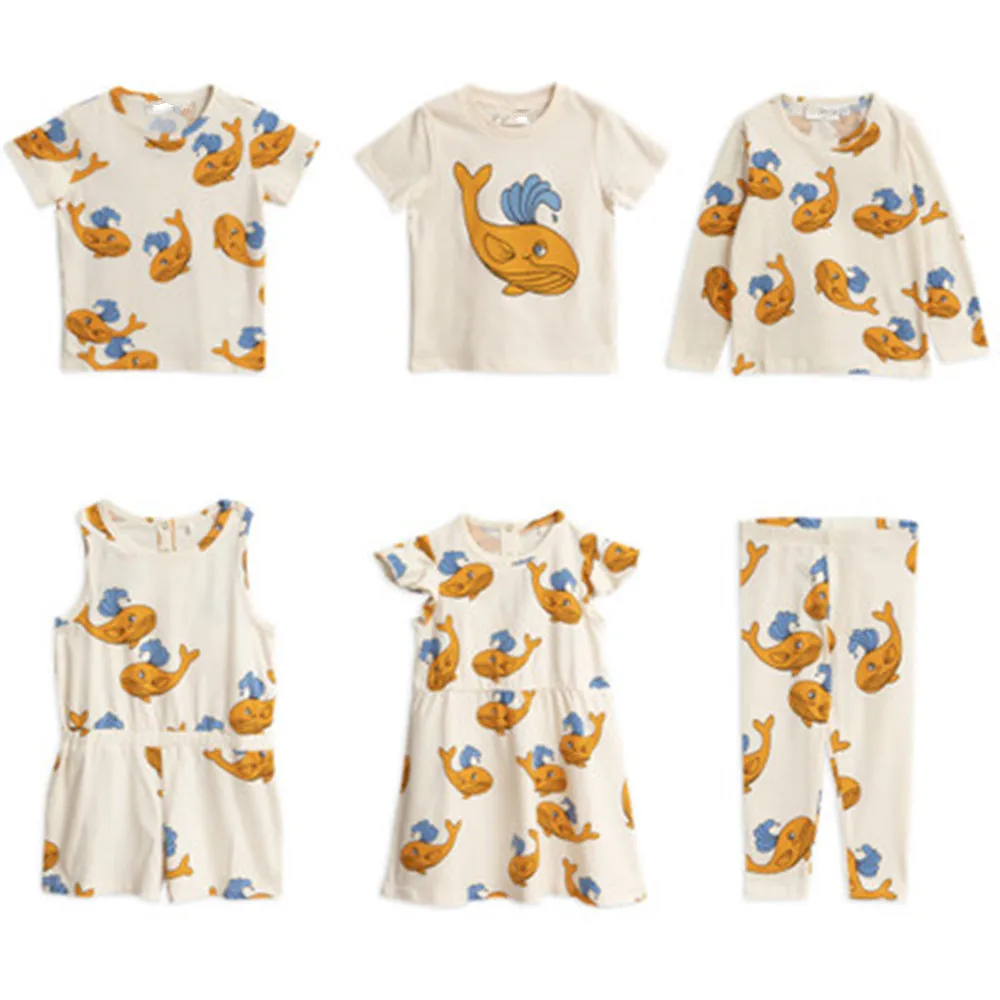 

IN STOCK2019 spring and summer new children's wear MR with the same whale suit cotton T-shirt