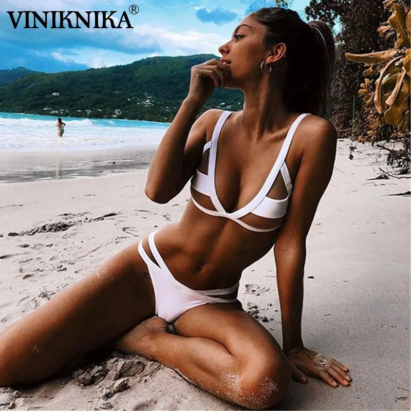 

Low Waist Mesh Bikini Set Swimsuit Biquini 2019 Mujer Swimsuit Women Sexy Bikini Push-Up Pad Bathing Suit Beachwear Black White