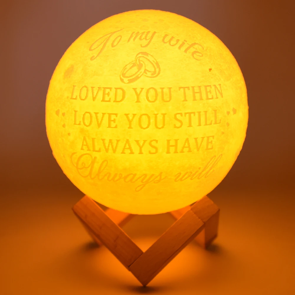 Price 3D Moon Lamp Night light for girlfriend Wife Wedding anniversary gifts LED Night lamp Moon Light for Christmas Birthday