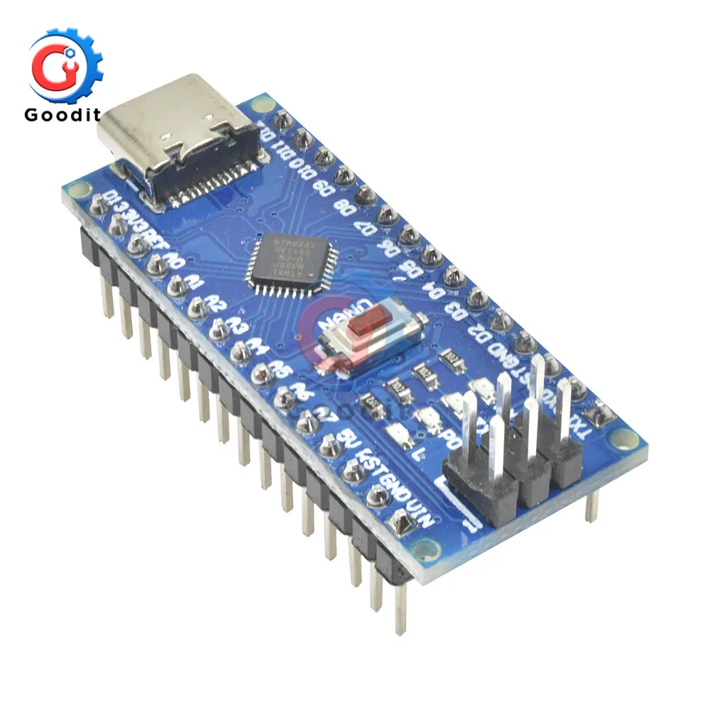 Адаптер типа C CH340 Nano V3.0 ATMEGA328P-MU ATMEGA328 микроконтроллер макетная плата для Arduino