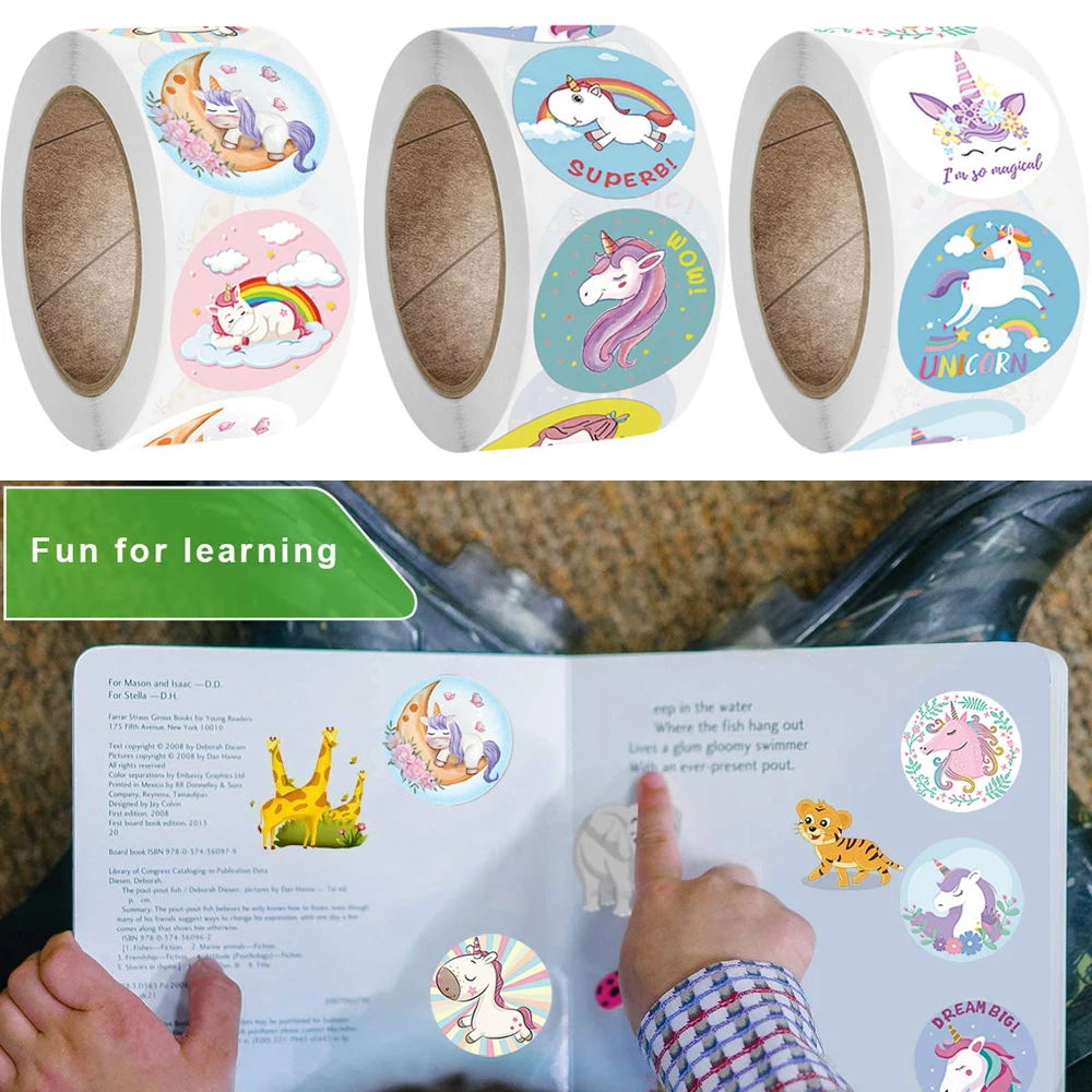 

Kawaii Children Stickers Cute Anime Unicorn Mermaid Animal Reward Kids Stationery Stickers Girls Gift School Teacher Supplies