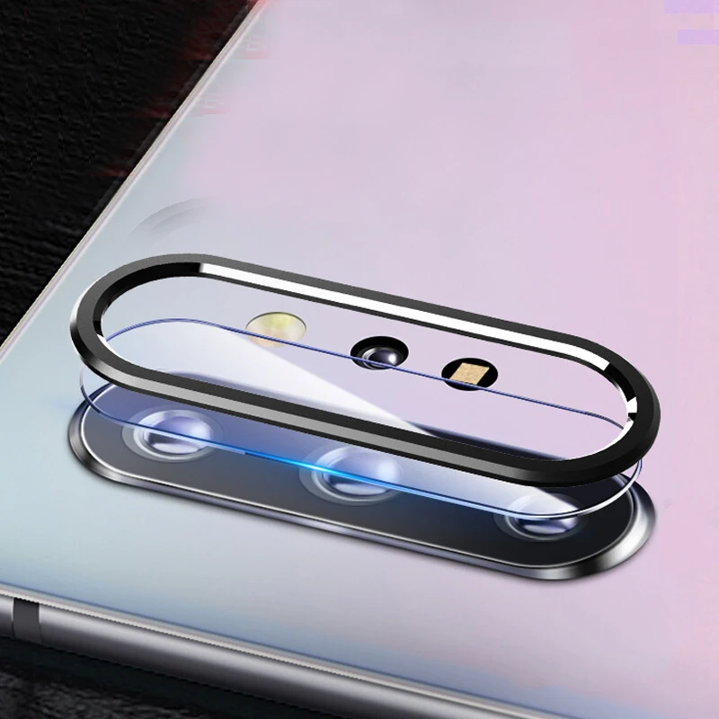 

For Samsung Galaxy Note 10 Plus Camera Protector Tempered Glass Note10 Plus Camera Len Film Protection Metal Ring And Glass