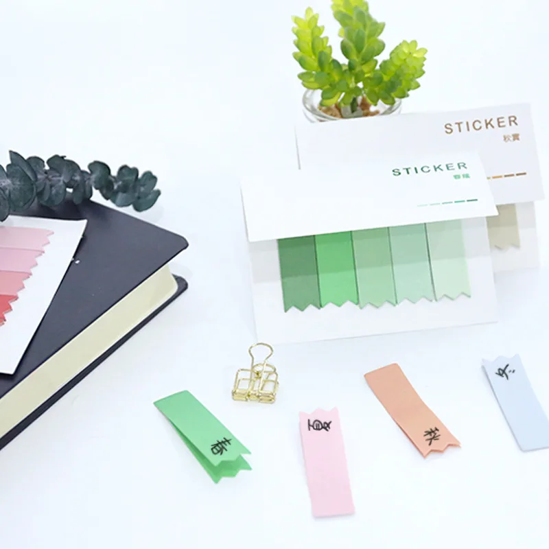0735 Gradient Message Notes Removable Self-stick Notes Sticky Notes Notebook Note Removable Self-stick Notes Stationery Products
