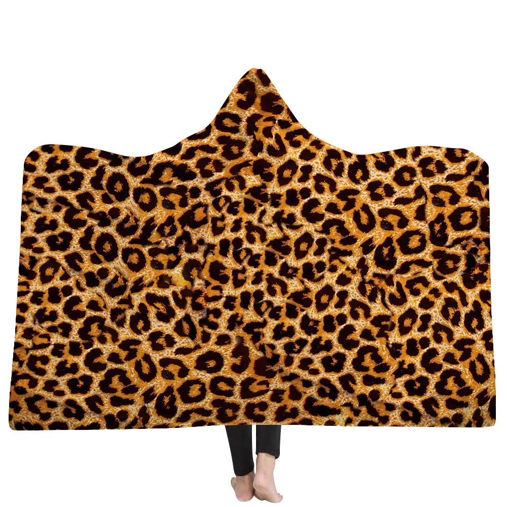 Hot-Sale-Tiger-Stripes-Leopard-Print-Hooded-Blanket-Winter-Warm-Fleece-Bedding-Sofa-Throws-Wareable-Blankets