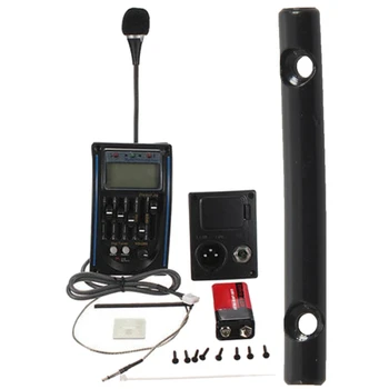 

1pcs 5 Band Eq Equalizer Pickup Tuner & 4pcs Guitar String Tree Guides String Retainer Bar for Guitar