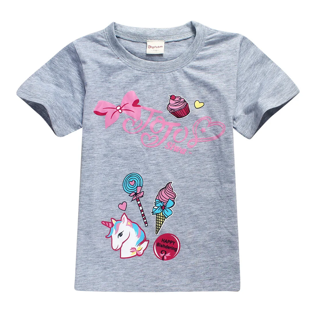 

Summer Hot Tops Unicornio Toddler Baby Tshirt Short Sleeve T Shirts Kids Clothes Girls 8 To 12 Christmas Clothing
