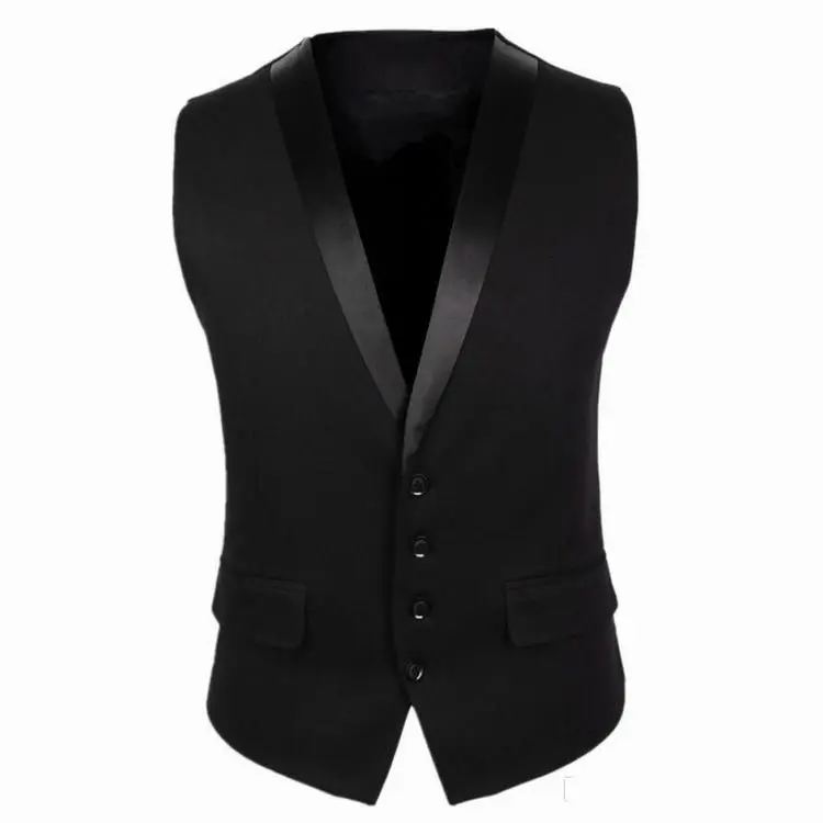 New Groom Vests For Wedding Party Vests Slim Fit Men's Made British Style Groom Wear Business Suit