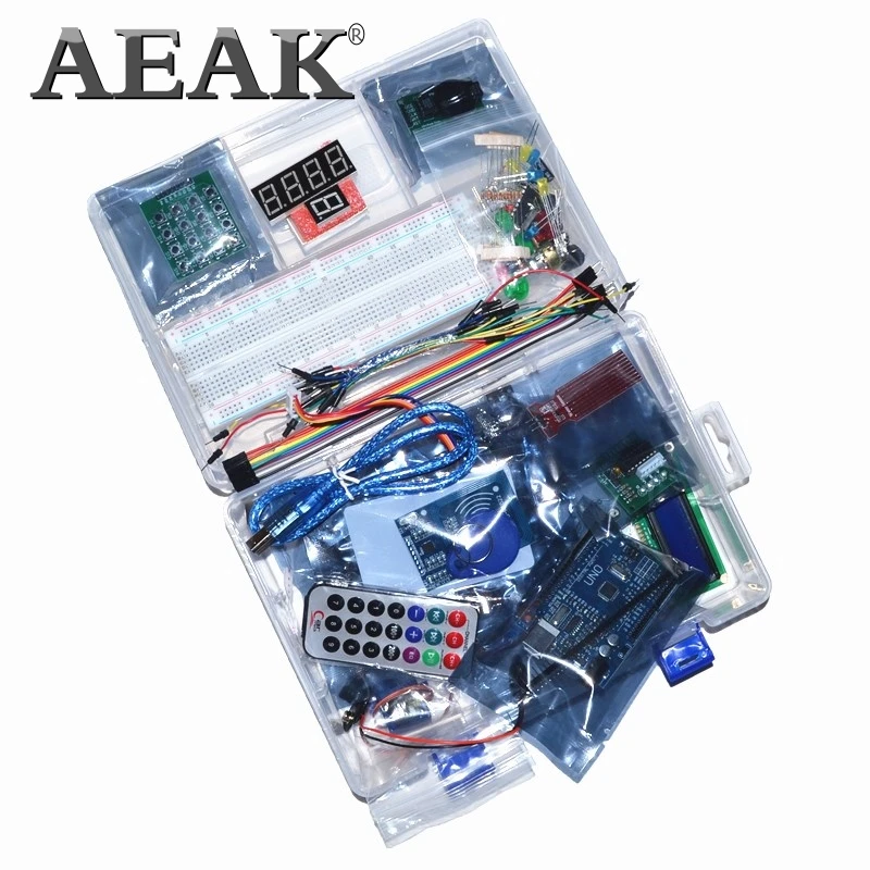 AEAK для Arduino UNO R3 rfid стартовый набор обновленная версия Обучающий с розничной