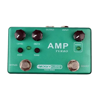 

Mosky Amp Turbo Multi-Effects AMP Guitar Effect Pedal Overdrive Boost Pedal Effect Guitar Accessories Guitar Parts 2 effect in 1